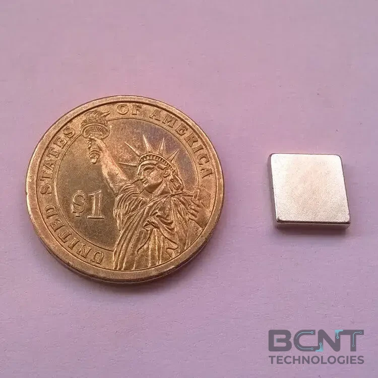 Neodymium Block Magnet - 10 x 10 x 2mm (SKU: BCNT-MAG-PM-135) - BCNT Technologies