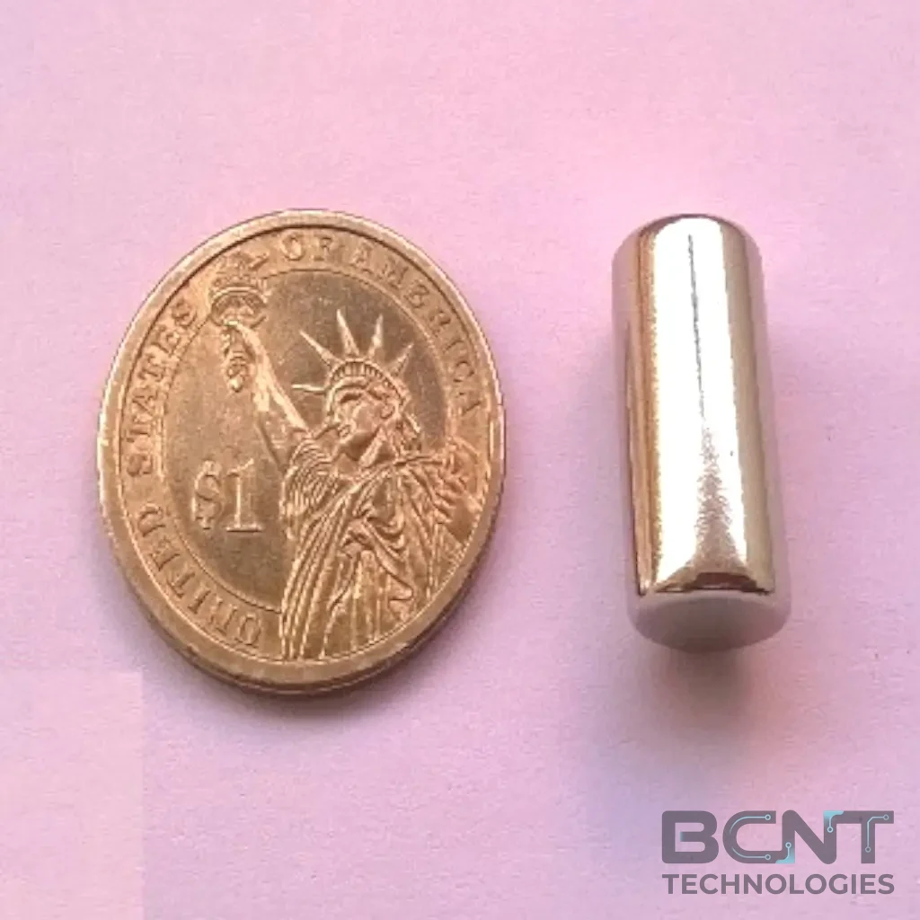 Neodymium Cylinder Magnet - Ø10 x 20mm (SKU: C-10-20-N35) | BCNT TECHNOLOGIES