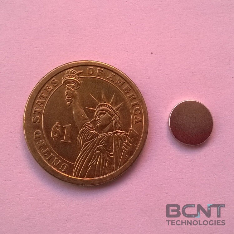 Neodymium Disc Magnet - Ø10 x 2mm (SKU: BCNT-MAG-PM-28) - BCNT Technologies