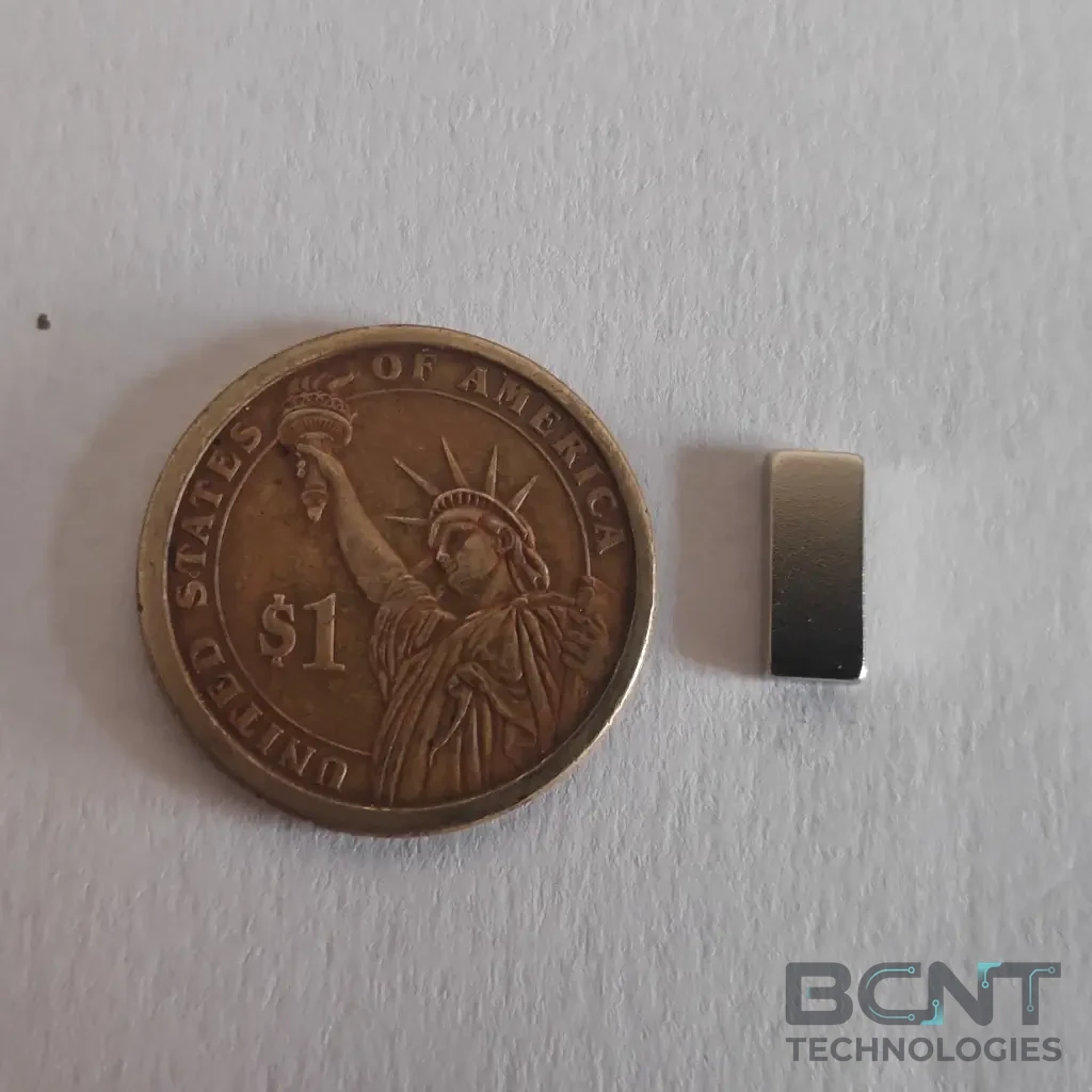 Neodymium Block Magnet - 10 x 5 x 1.5mm Strong Block N52 (SKU: B-10-5-1.5-N52) | BCNT TECHNOLOGIES