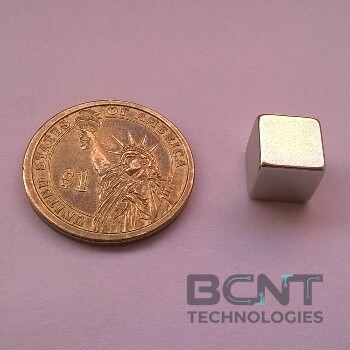 Neodymium Cube Magnet - 10mm x 10mm x 10mm Cube (SKU: BCNT-MAG-PM-267) | BCNT TECHNOLOGIES