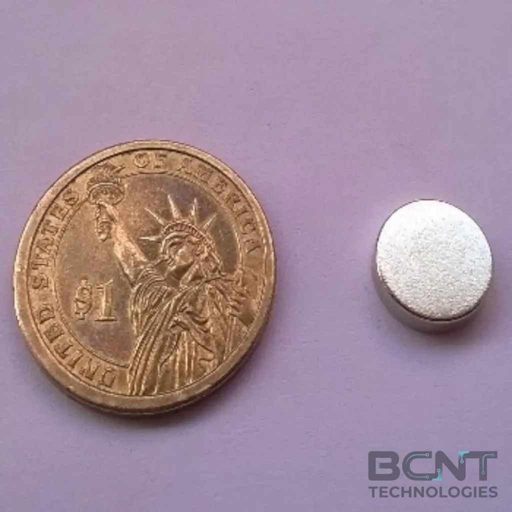 Neodymium Disc Magnet - Ø12 x 2mm (SKU: D-12-2-N35) | BCNT TECHNOLOGIES