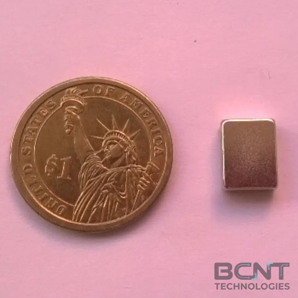 Neodymium Block Magnet - 12 x 9 x 4mm (SKU: B-12-9-4-N35) - BCNT Technologies