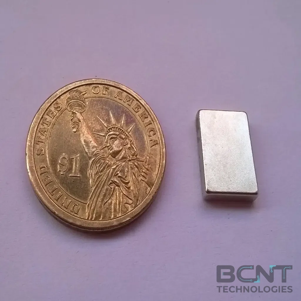 Neodymium Block Magnet - 15 x 10 x 5mm (SKU: B-15-10-5-N35) - BCNT Technologies