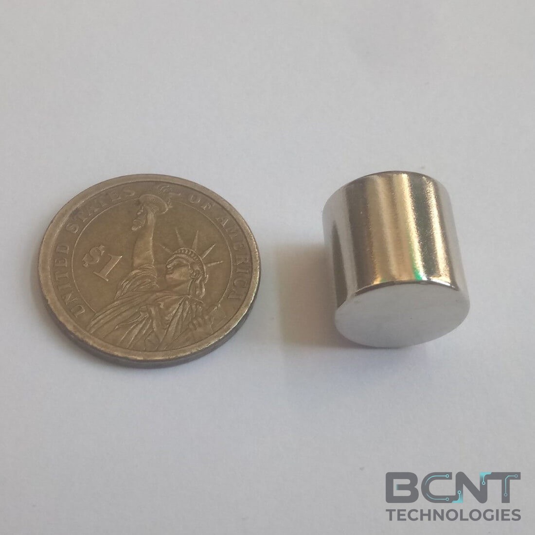Neodymium Cylinder Magnet - 15 x 15mm s Strong Cylinder (SKU: C-15-15-Nxx) | BCNT TECHNOLOGIES