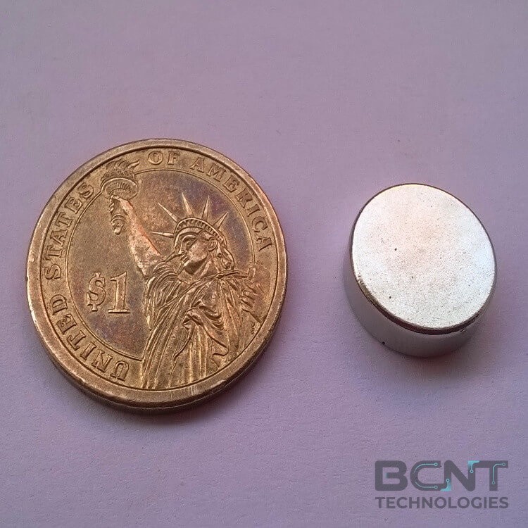 Neodymium Disc Magnet - Ø15 x 5mm (SKU: D-15-5-N52-D) | BCNT TECHNOLOGIES