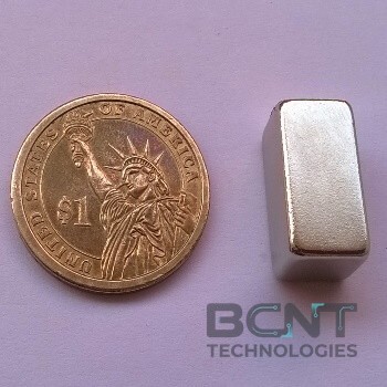 Neodymium Block Magnet - 20 x 10 x 10mm (SKU: B-20-10-10-N35) | BCNT TECHNOLOGIES