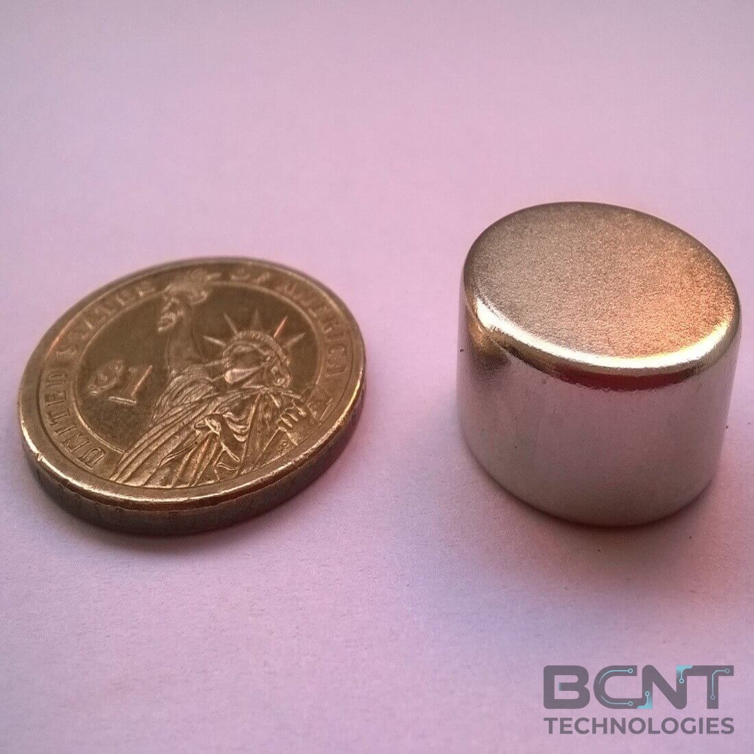 Neodymium Disc Magnet - Ø20 x 10mm (SKU: D-20-10-Nxx) | BCNT TECHNOLOGIES