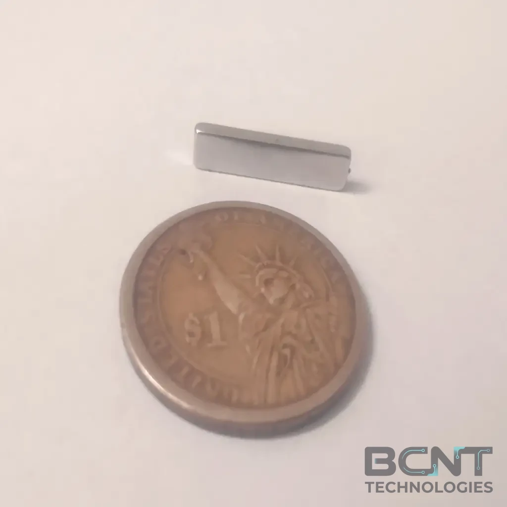 Neodymium Block Magnet - 20 x 5 x 2mm (SKU: BCNT-MAG-PM-49630) | BCNT TECHNOLOGIES