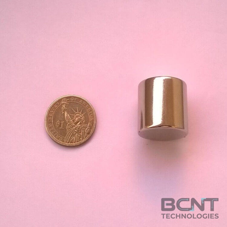Neodymium Cylinder Magnet - 24 x 22mm N52 Strong Cylinder (SKU: C-24-22-N52) | BCNT TECHNOLOGIES