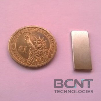 Neodymium Block Magnet - 25 x 10 x 2mm Strong Block (SKU: B-25-10-2-N35) - BCNT Technologies