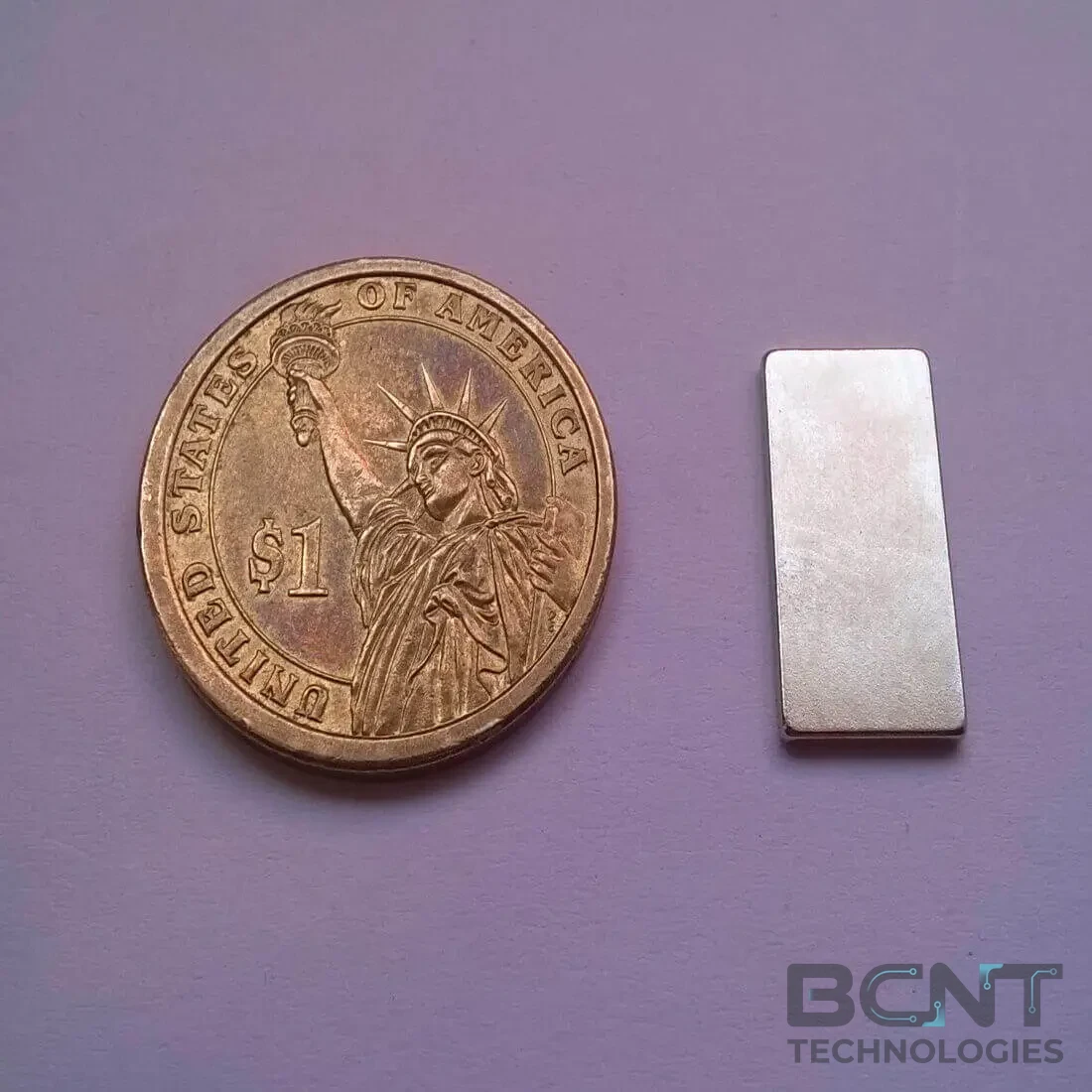 Neodymium Block Magnet - 25 x 12 x 2mm (SKU: BCNT-MAG-PM-173) - BCNT Technologies