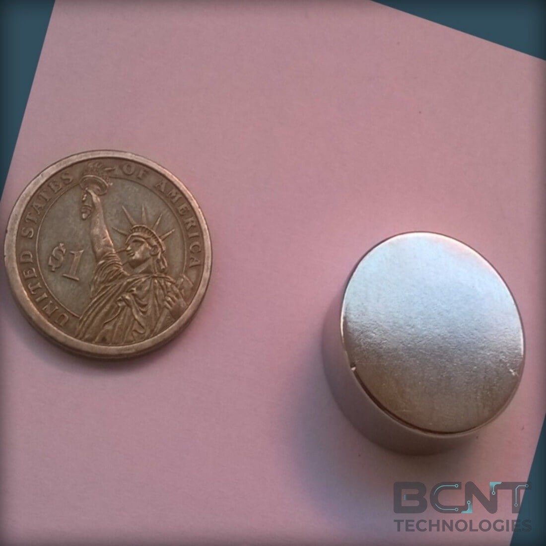 Neodymium Disc Magnet - 25 x 12mm s (SKU: D-25-12-N35) | BCNT TECHNOLOGIES