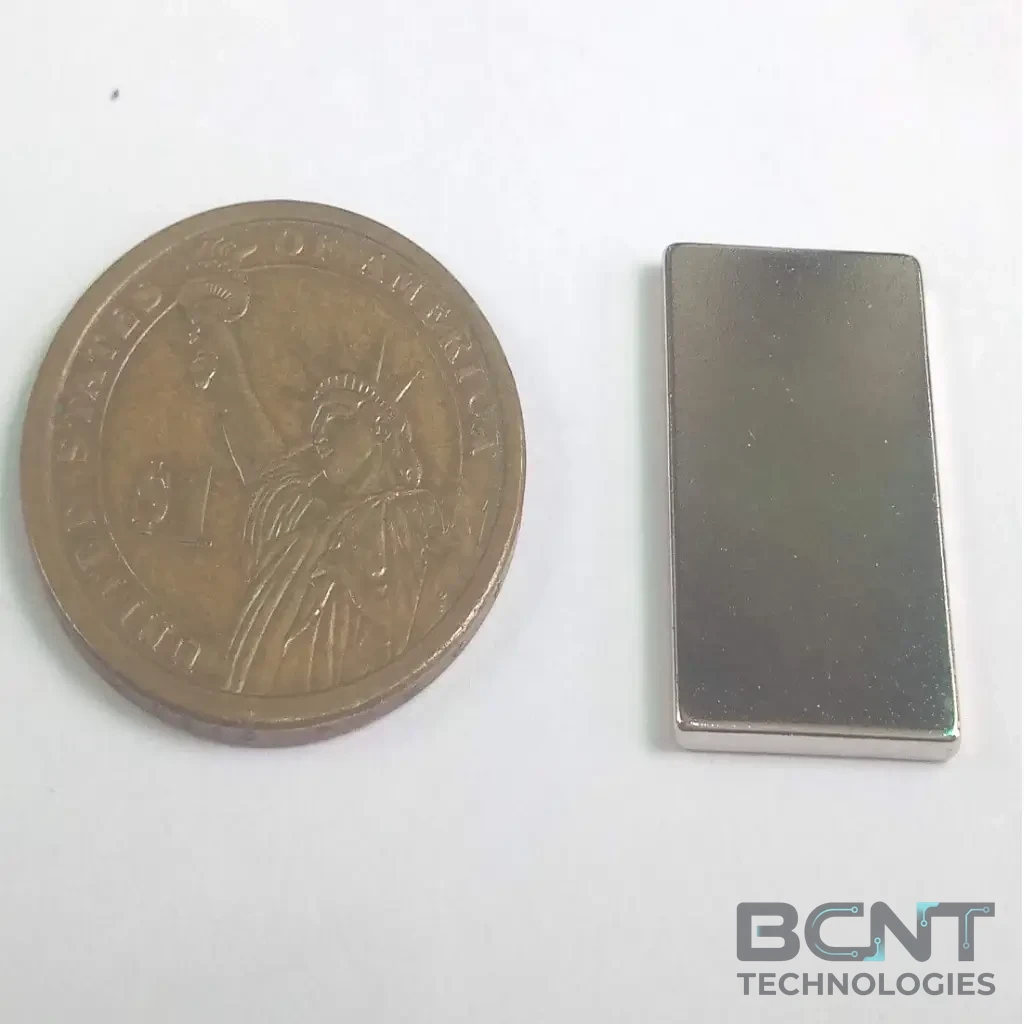 Neodymium Block Magnet - 25 x 15 x 2mm s (SKU: B-25-15-2-N35) | BCNT TECHNOLOGIES