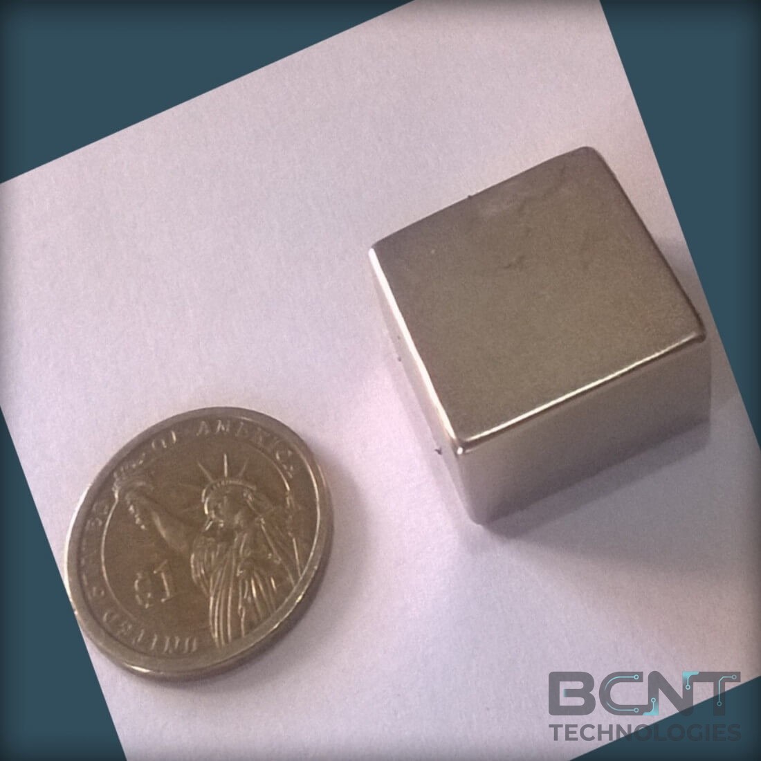 Neodymium Block Magnet - 25 x 25 x 12mm (SKU: B-25-25-12-N35) | BCNT TECHNOLOGIES