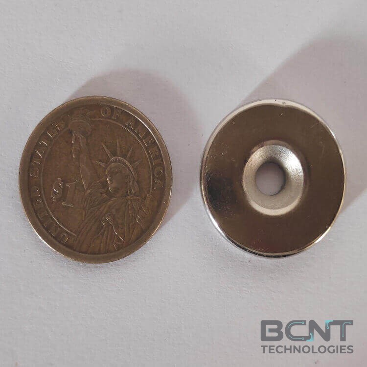 Neodymium Countersunk Magnet - 25 x 5 M5_CSK (SKU: BCNT-MAG-PM-32836) | BCNT TECHNOLOGIES