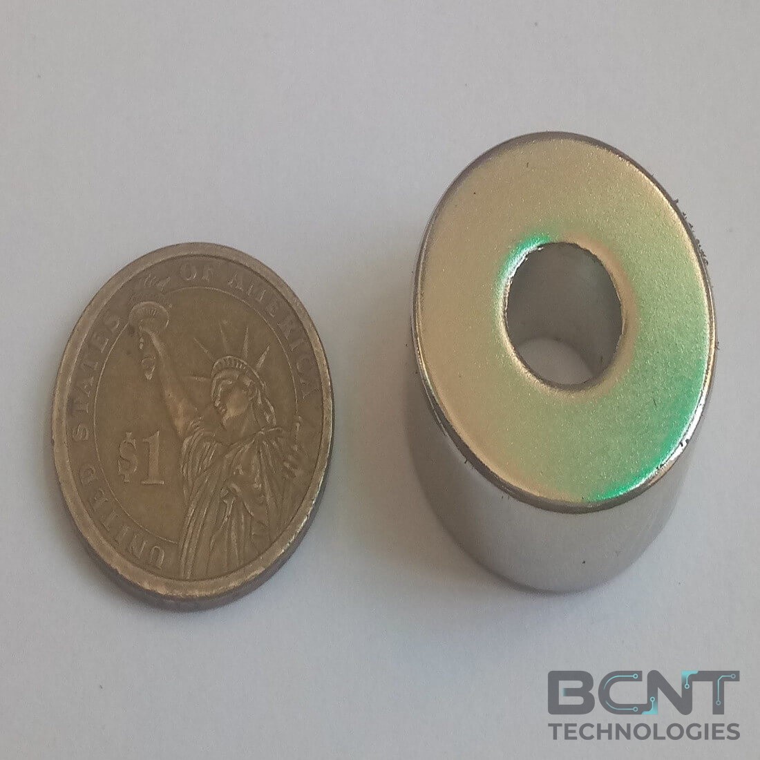 Neodymium Ring Magnet - 28mm x 10mm x 12.50mm (SKU: R-28-10H-12.5-N35) | BCNT TECHNOLOGIES