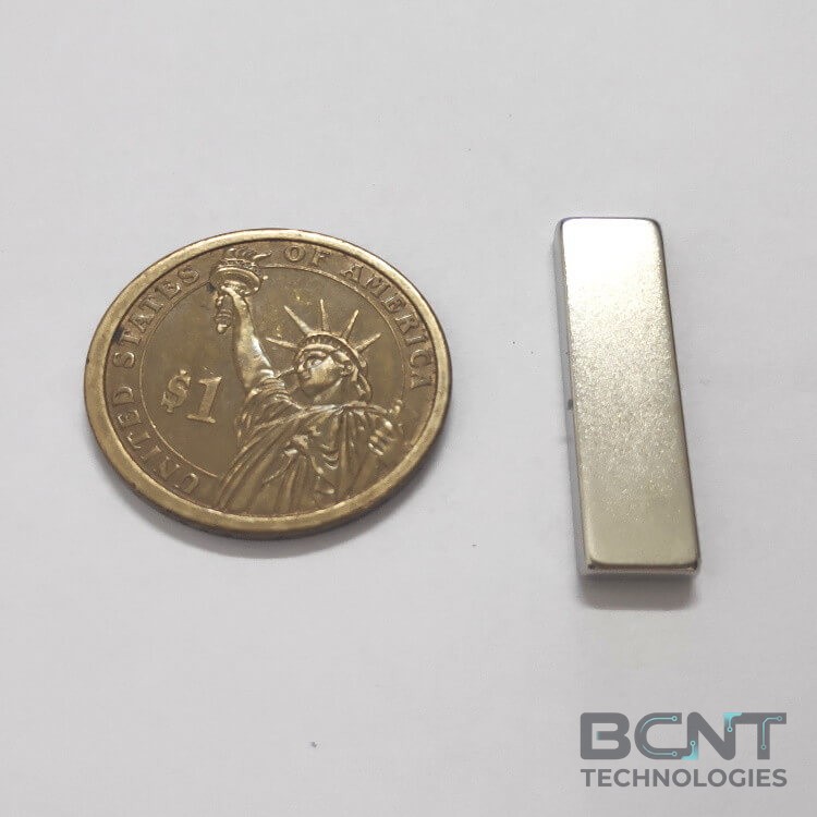 Neodymium Block Magnet - 30 x 8 x 3mm Strong Block (SKU: B-30-8-3-N42) | BCNT TECHNOLOGIES