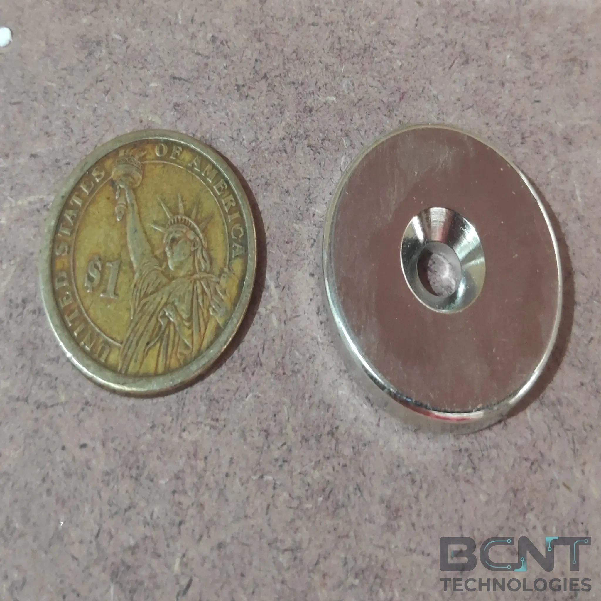 Neodymium Countersunk Magnet - 30 x 5 M5_CSK