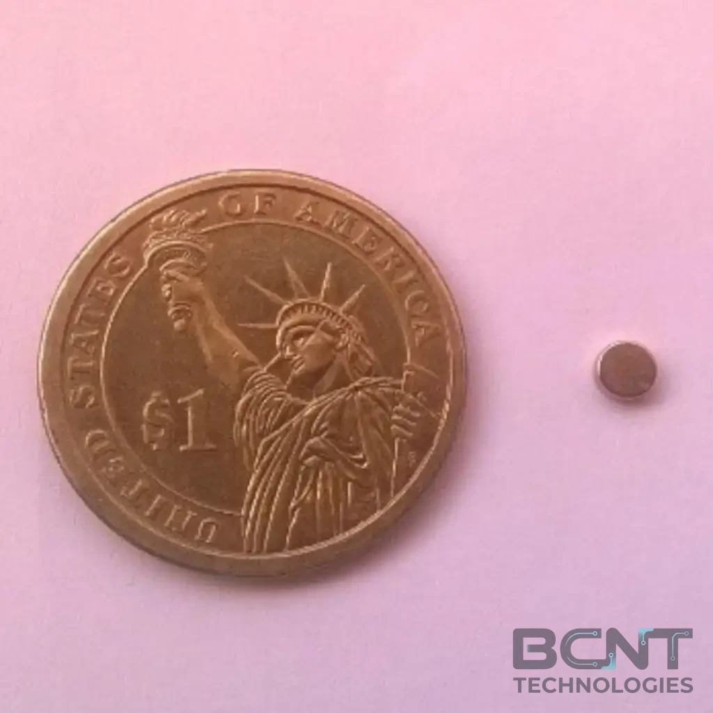 Neodymium Disc Magnet - Ø4 x 1.5mm (SKU: D-4-1.5-N35) | BCNT TECHNOLOGIES