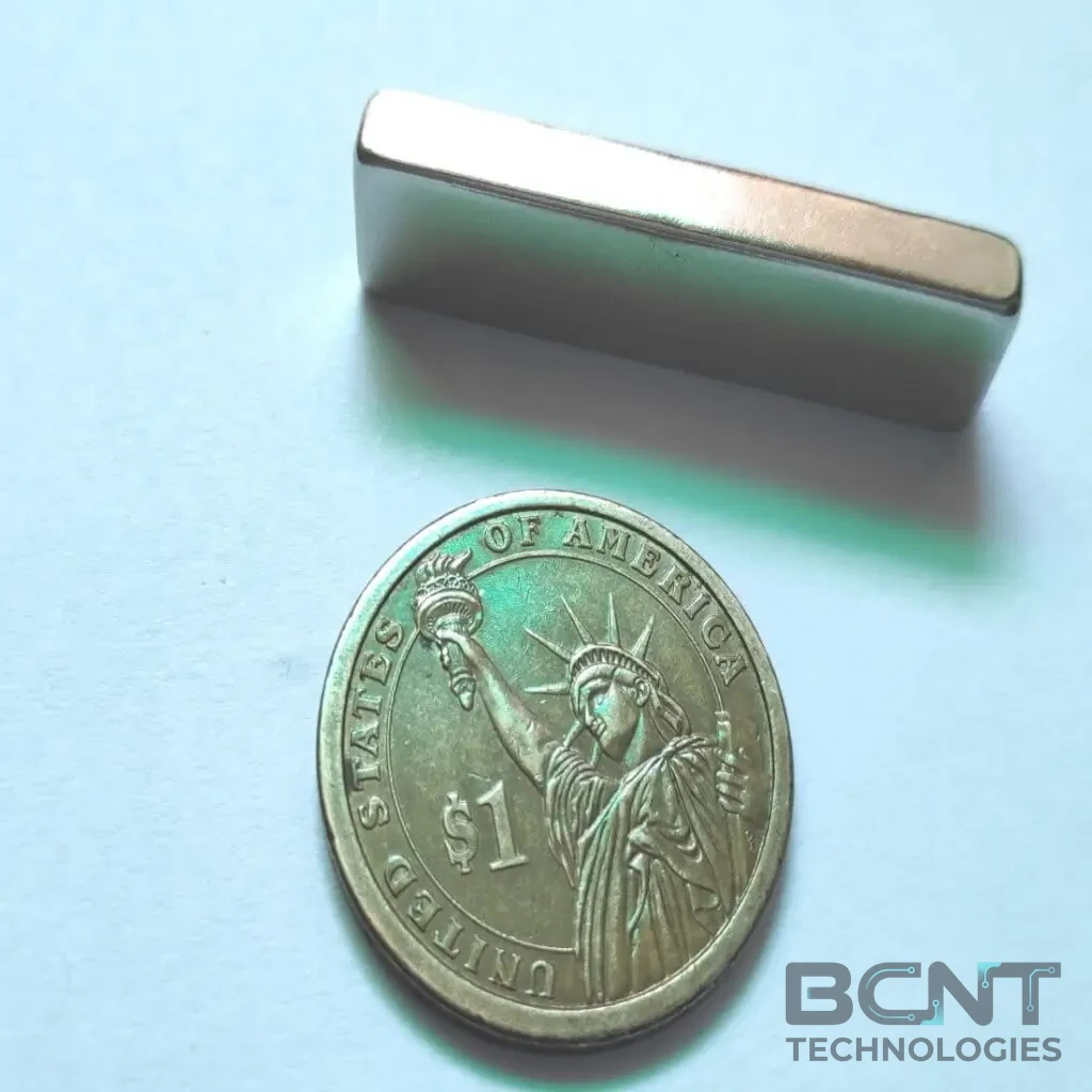 Neodymium Block Magnet - 40 x 10 x 5mm (SKU: BCNT-MAG-PM-11672) | BCNT TECHNOLOGIES