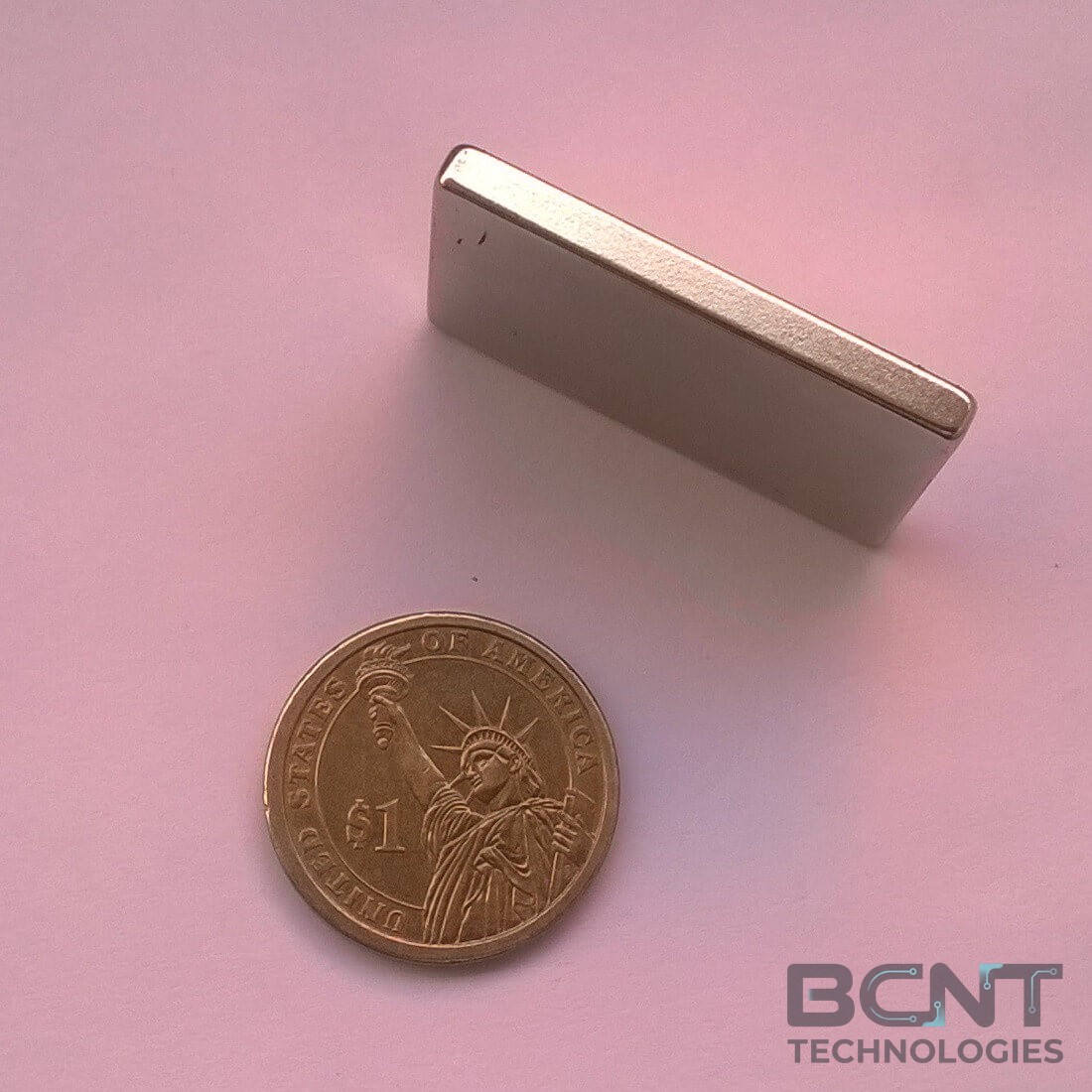 Neodymium Block Magnet - 40 x 25 x 4mm (SKU: B-40-25-4-N35) | BCNT TECHNOLOGIES