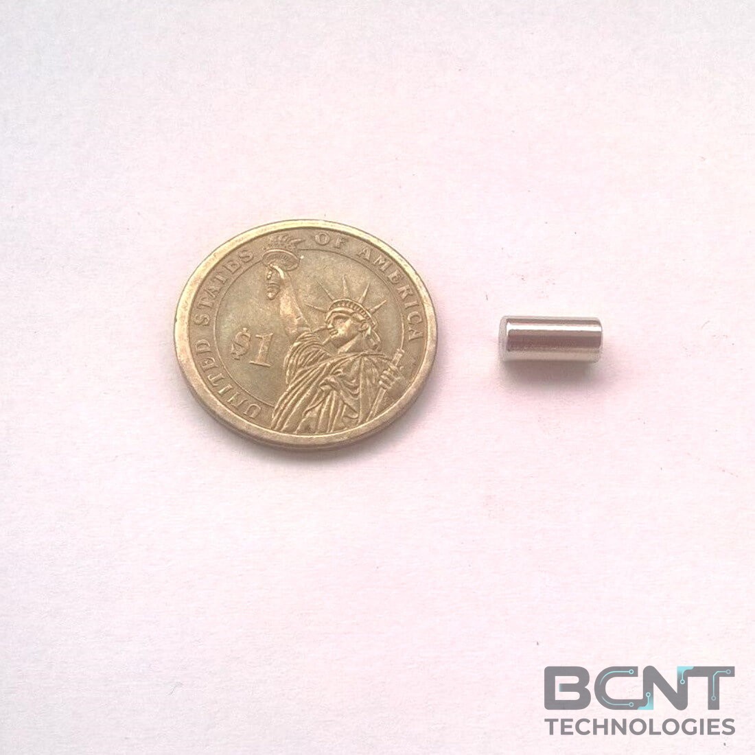 Neodymium Cylinder Magnet - 5 x 10mm s Strong Cylinder (SKU: C-5-10-N35) | BCNT TECHNOLOGIES