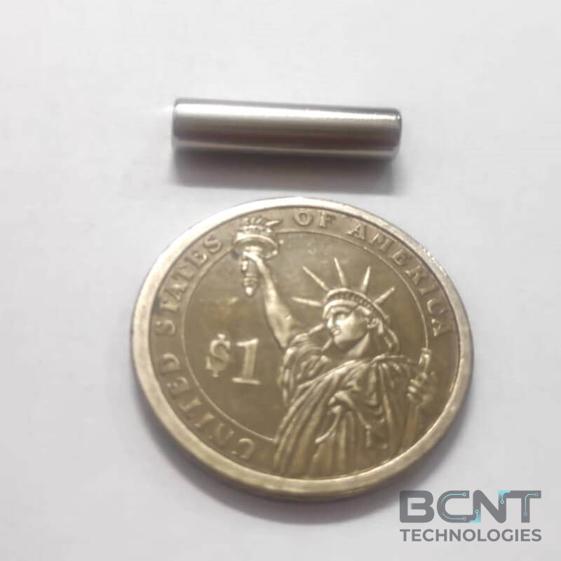 Neodymium Cylinder Magnet - 5 x 20mm Strong Cylinder (SKU: C-5-20-N35) | BCNT TECHNOLOGIES