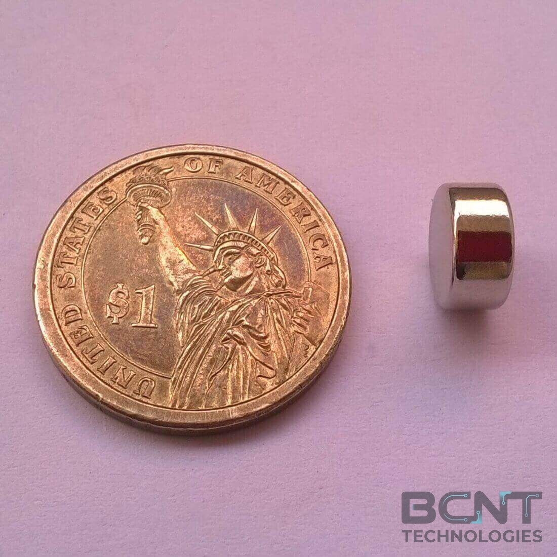 Neodymium Disc Magnet - 5 x 3mm s (SKU: D-5-3-Nxx) | BCNT TECHNOLOGIES