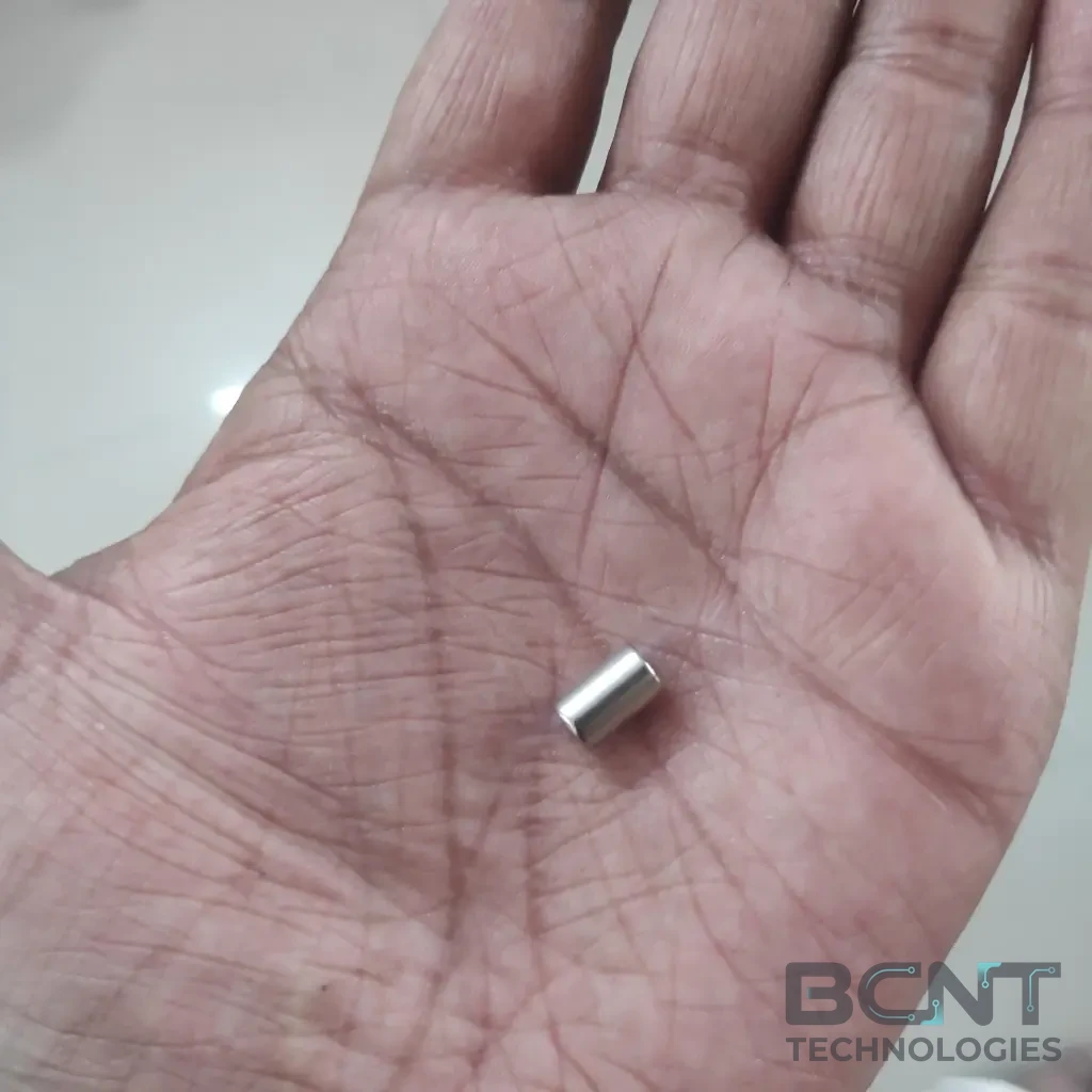 Neodymium Cylinder Magnet - 6 x 10mm s (SKU: BCNT-MAG-PM-1479) | BCNT TECHNOLOGIES