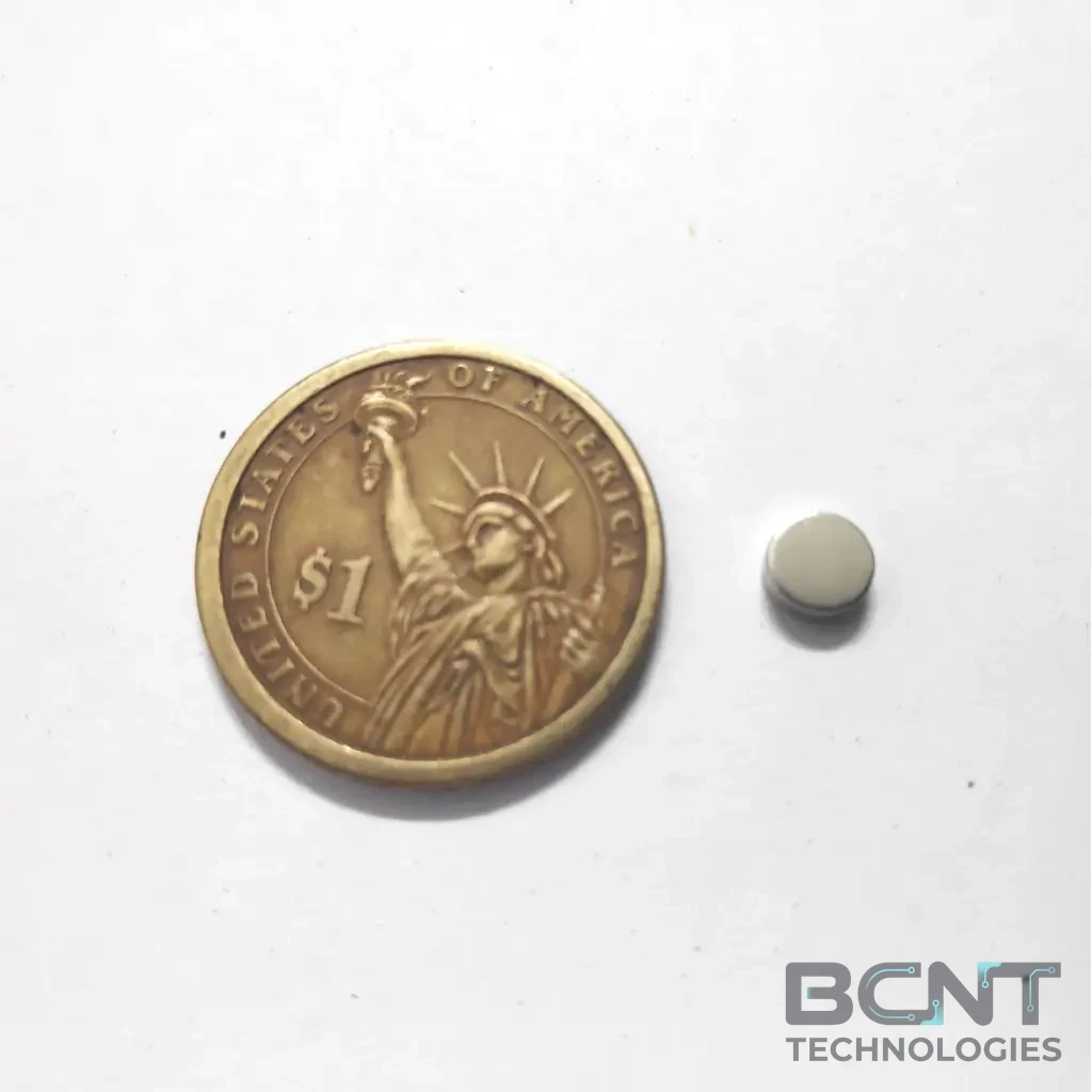 Neodymium Disc Magnet - Ø6 x 2mm (SKU: D-6-2-N35) | BCNT TECHNOLOGIES