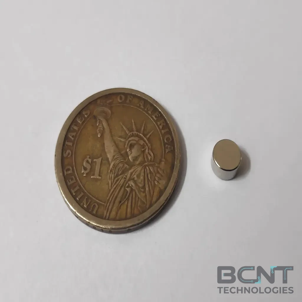 Neodymium Disc Magnet - Ø6 x 3mm (SKU: D-6-3-N52-D) | BCNT TECHNOLOGIES
