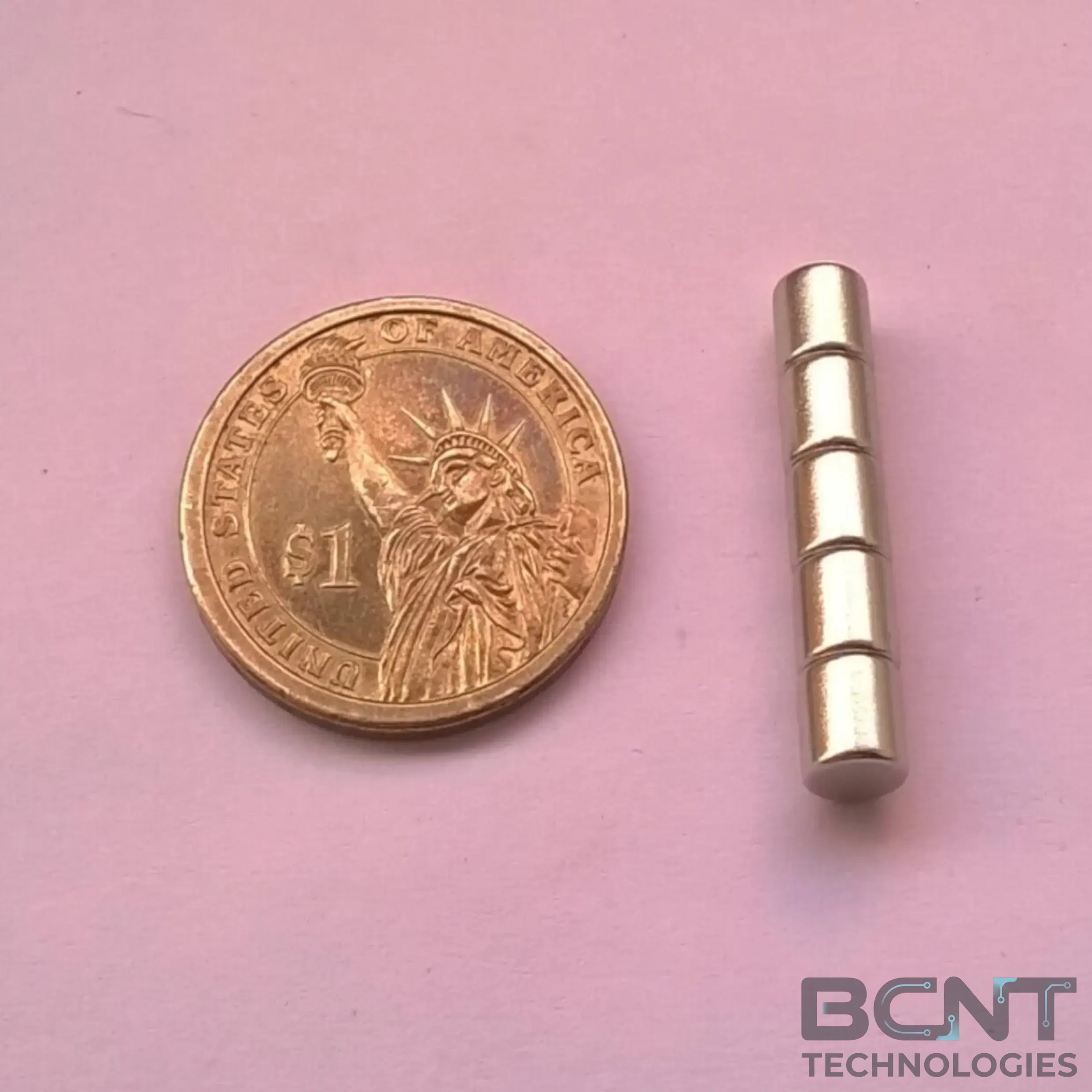 Neodymium Cylinder Magnet - Ø6 x 6mm (SKU: BCNT-MAG-PM-137) - BCNT Technologies