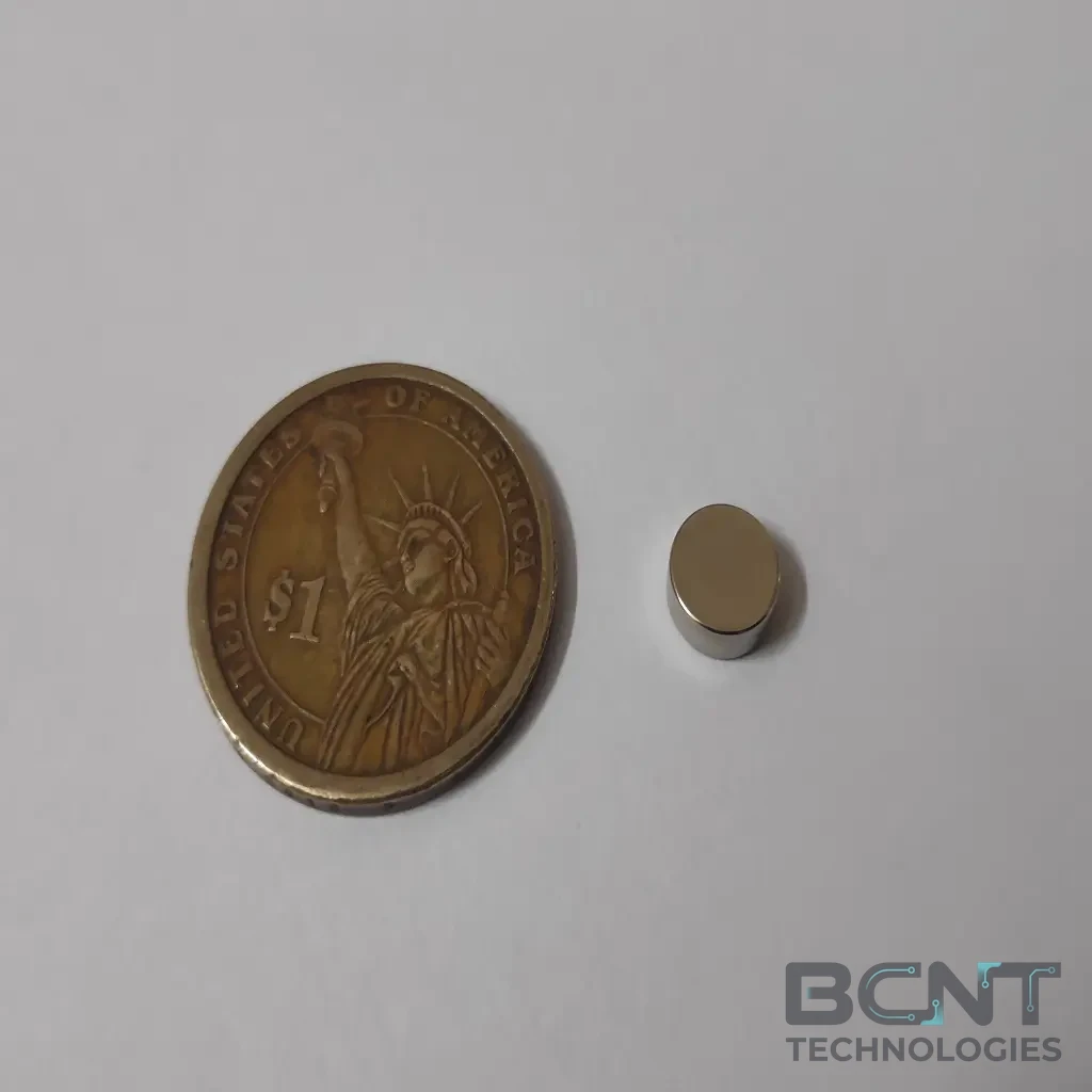 Neodymium Disc Magnet - Ø8 x 3mm (SKU: D-8-3-N52-D) | BCNT TECHNOLOGIES