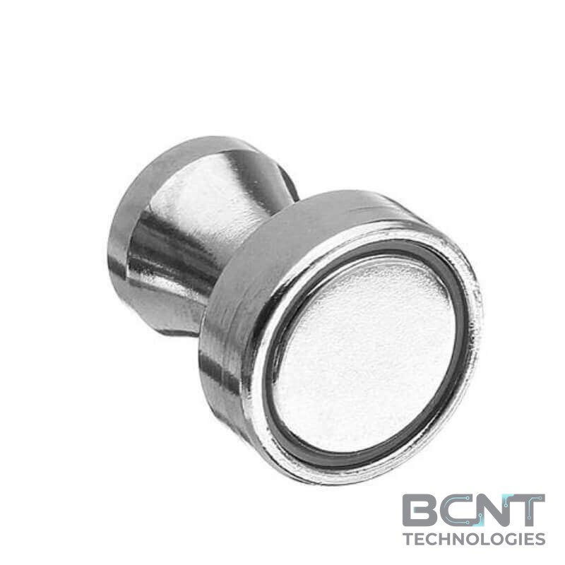 Neodymium Pot Magnet - Ø12mm x 16mm Thick. Pushpin (SKU: BCNT-MAG-PM-35323) | BCNT TECHNOLOGIES