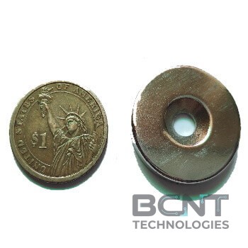Neodymium Countersunk Magnet - Ø30mm x d10 5 x 5mm thickness, Countersunk Strong (SKU: RC-30-d10-5H-5-N35) | BCNT TECHNOLOGIES