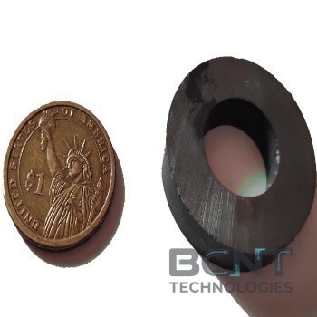 Neodymium Ring Magnet - Ø36mm x d18 x 8mm Ferrite Ring (SKU: R-36-18H-8-F) | BCNT TECHNOLOGIES