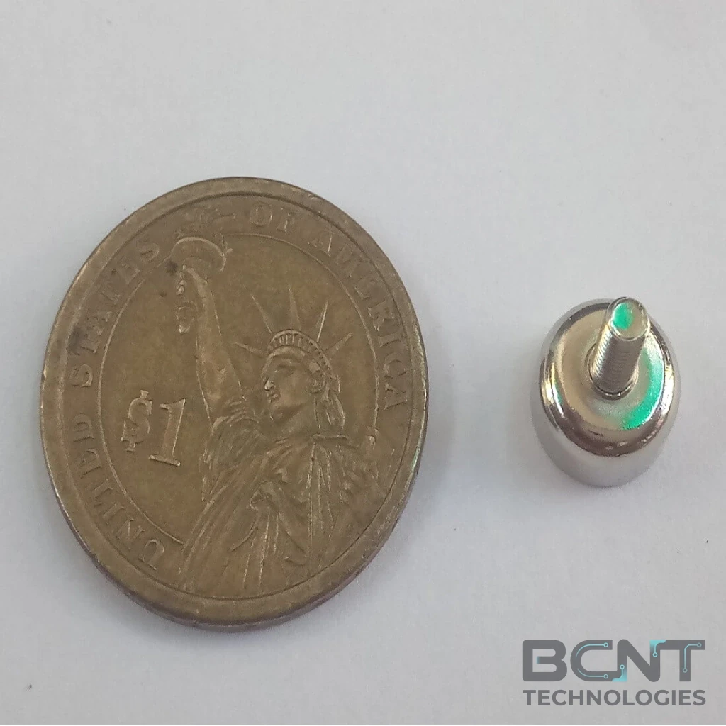 Neodymium Pot Magnet - External Thread PME C10 Strong Force 2.0kg (SKU: PME-C10) | BCNT TECHNOLOGIES