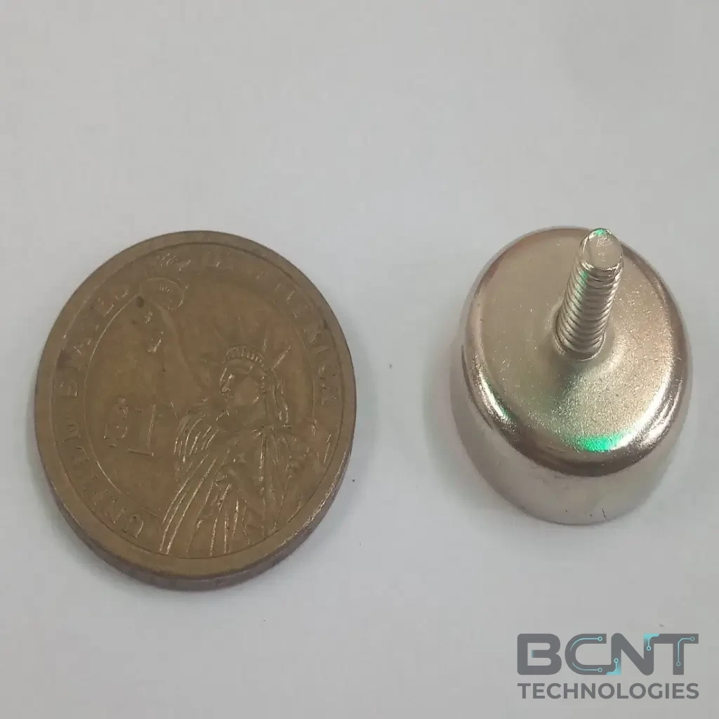 Neodymium Pot Magnet - External Thread PME C20 Strong Force 9.0kg (SKU: PME-C20) | BCNT TECHNOLOGIES
