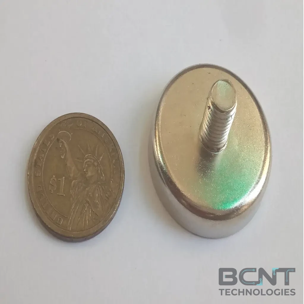 Neodymium Pot Magnet - External Thread PME C36 Strong Force 40Kg (SKU: PME-C36) | BCNT TECHNOLOGIES