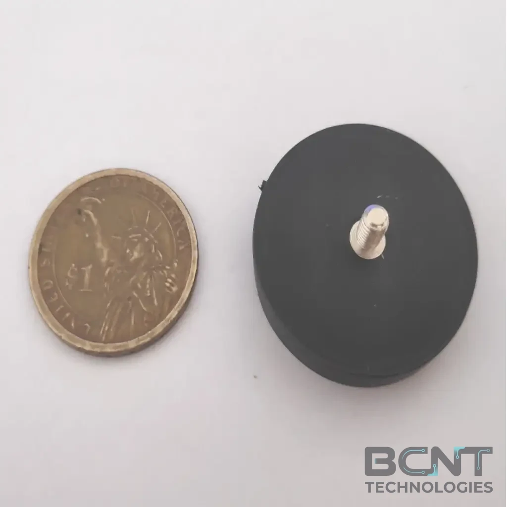 Rubber Coated Neodymium Pot Magnet - External Thread Rubber Pot PME H34 Strong Force 7.7kg (SKU: PME-H34) | BCNT TECHNOLOGIES