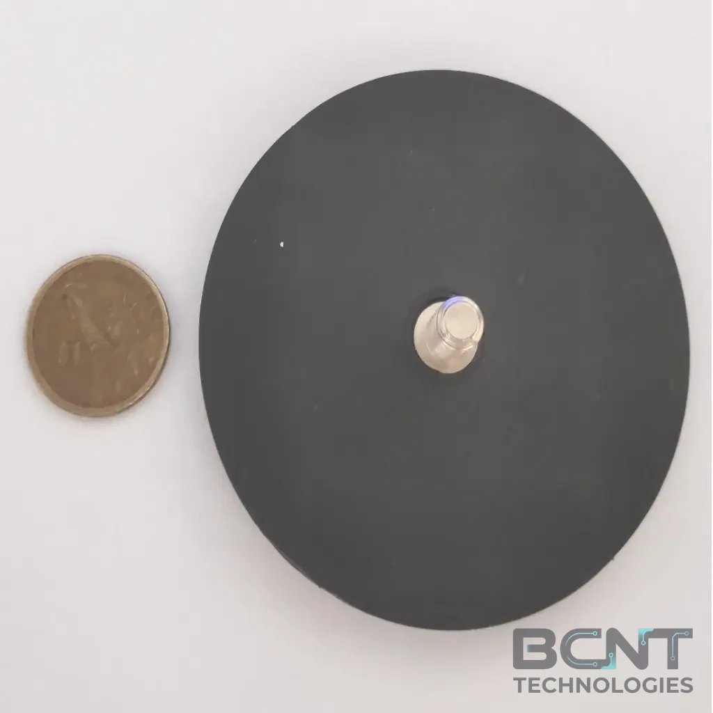 Rubber Coated Neodymium Pot Magnet - External Thread Rubber Pot PME H88 Strong Force 42.9kg (SKU: PME-H88) | BCNT TECHNOLOGIES