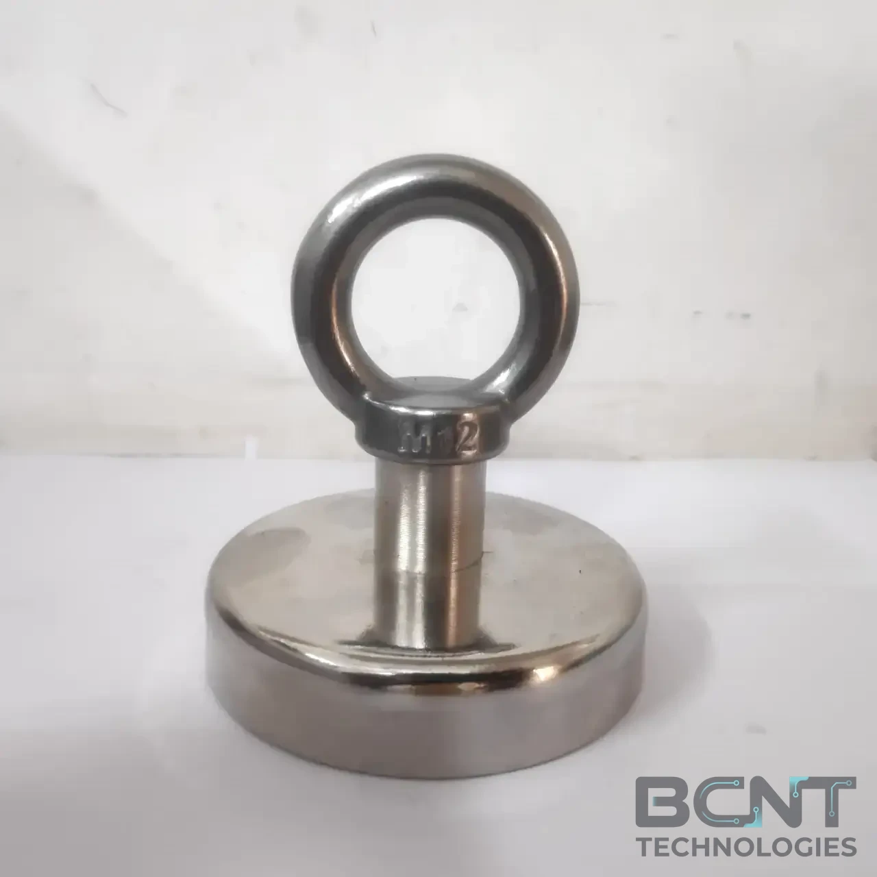 Neodymium Hook Magnet - Strong Ferrite Pot with heavy duty eyebolt (SKU: BCNT-MAG-PM-47183) | BCNT TECHNOLOGIES