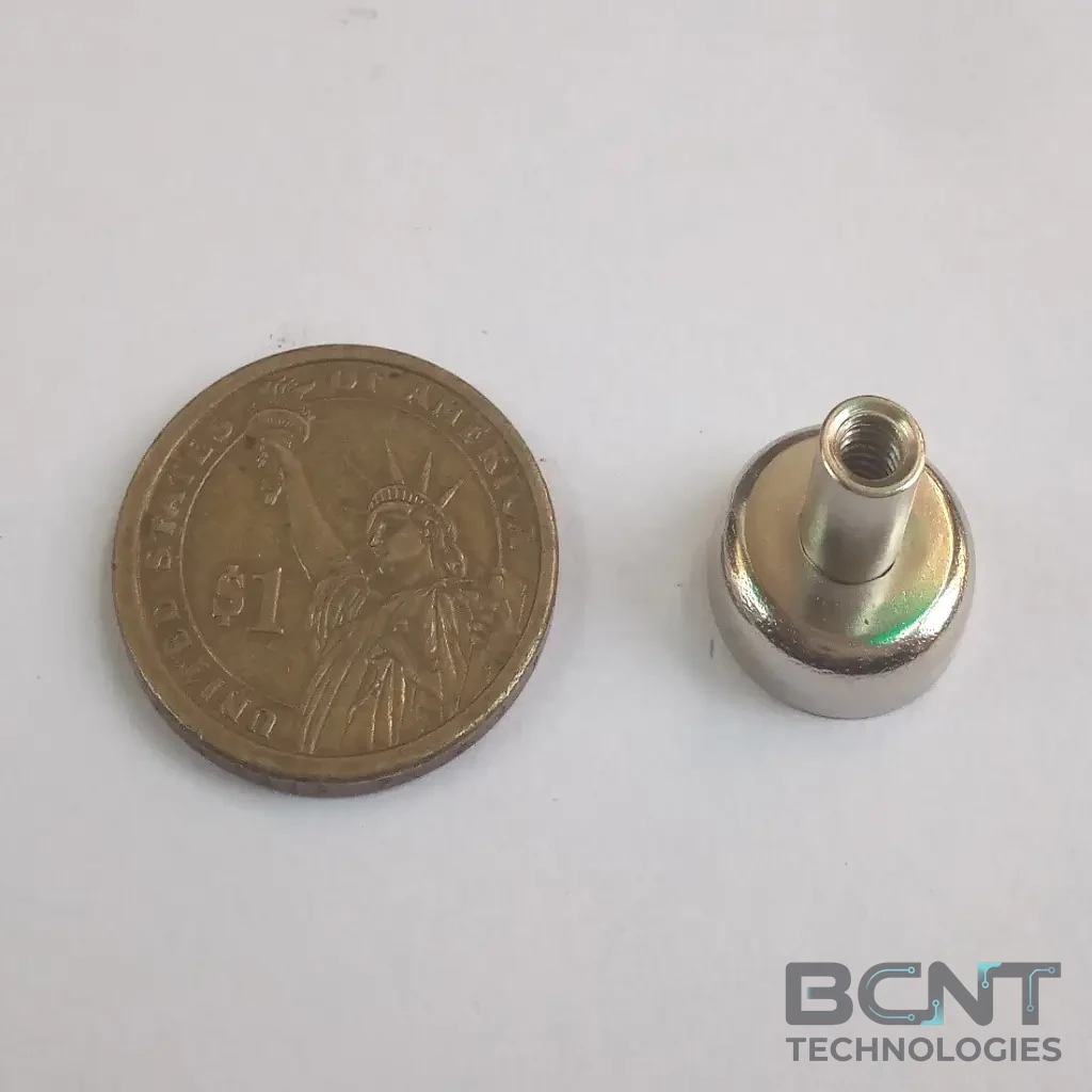 Neodymium Pot Magnet - Internal Thread PME D16 Strong Force 5.0kg (SKU: PME-D16) | BCNT TECHNOLOGIES