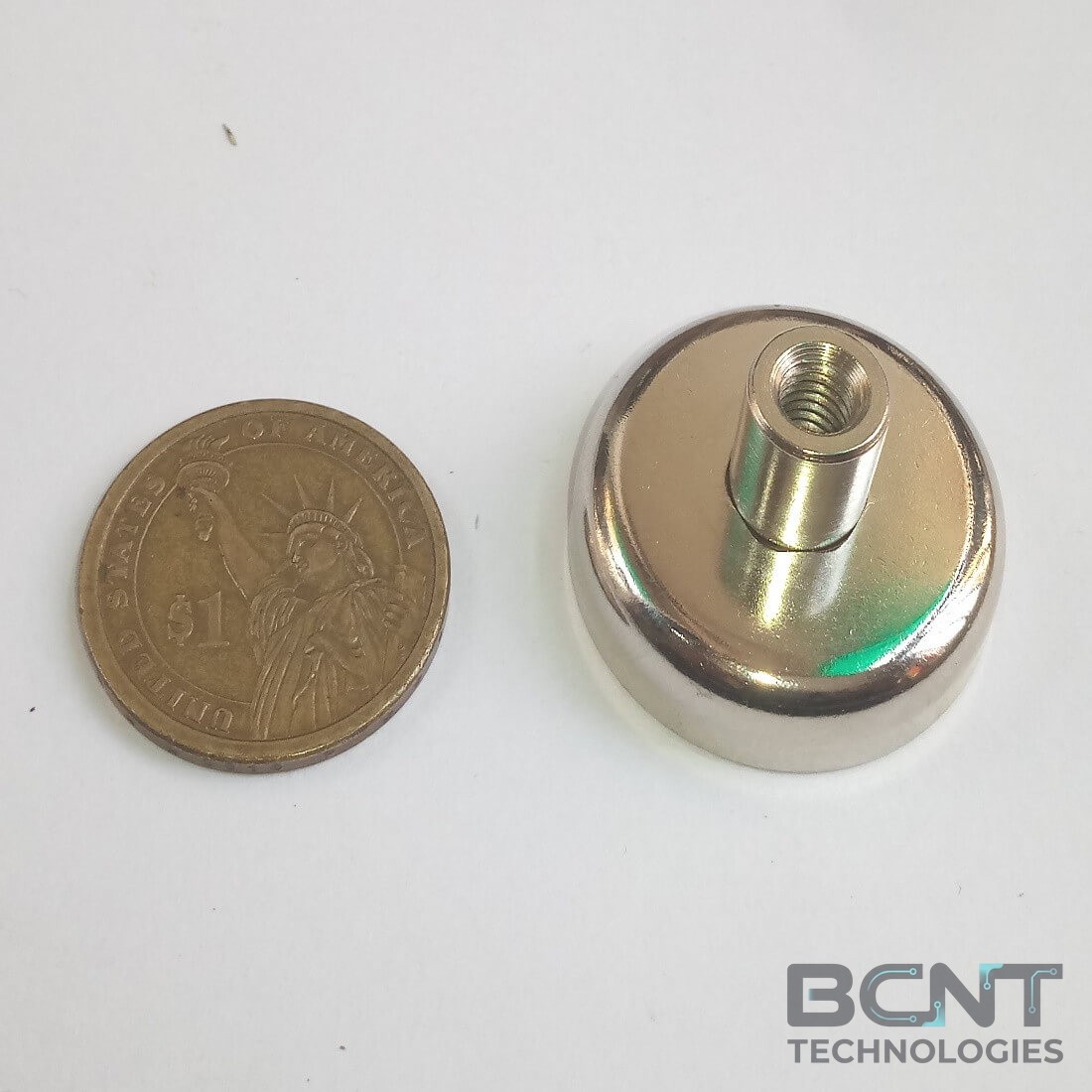 Neodymium Pot Magnet - Internal Thread PME D32 Strong Force 34.0kg (SKU: PME-D32) | BCNT TECHNOLOGIES