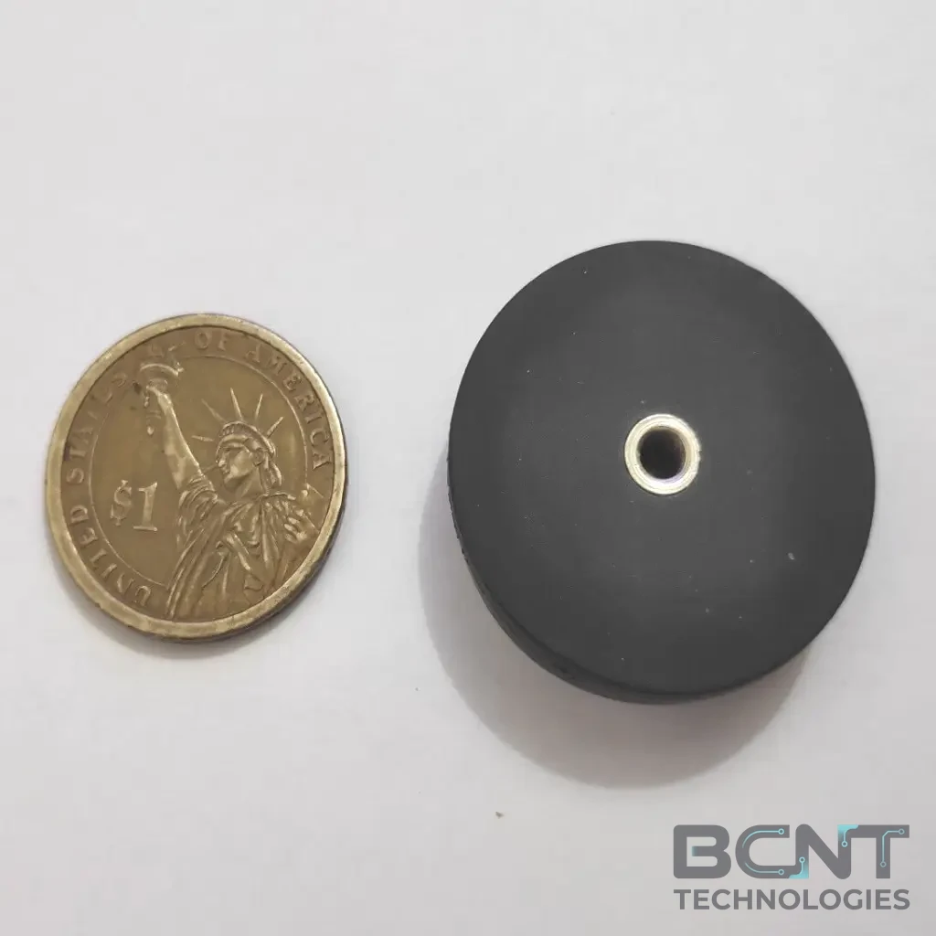 Rubber Coated Neodymium Pot Magnet - Internal Thread Rubber Pot PME G34 Strong Force 7.7kg (SKU: PME-G34) | BCNT TECHNOLOGIES