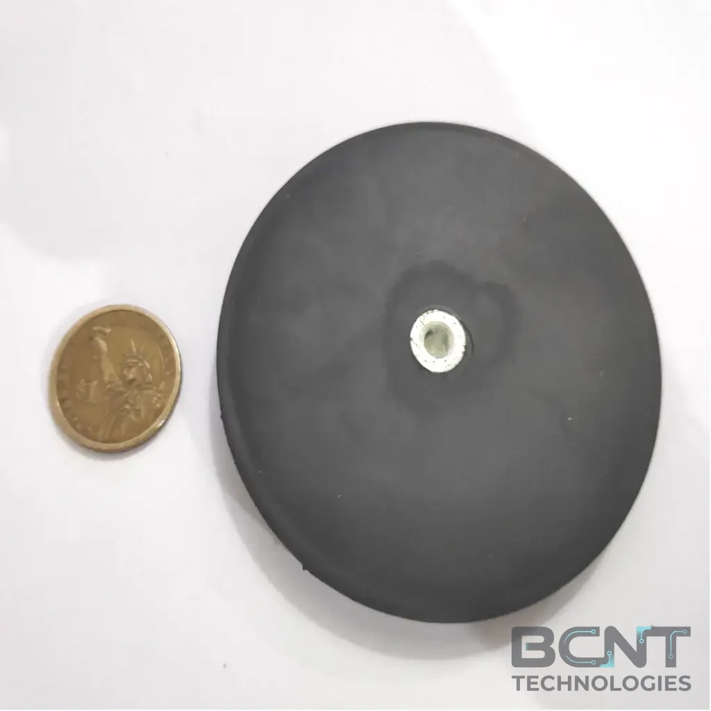 Rubber Coated Neodymium Pot Magnet - Internal Thread Rubber Pot PME G88 Strong Force 42.9kg (SKU: PME-G88) | BCNT TECHNOLOGIES