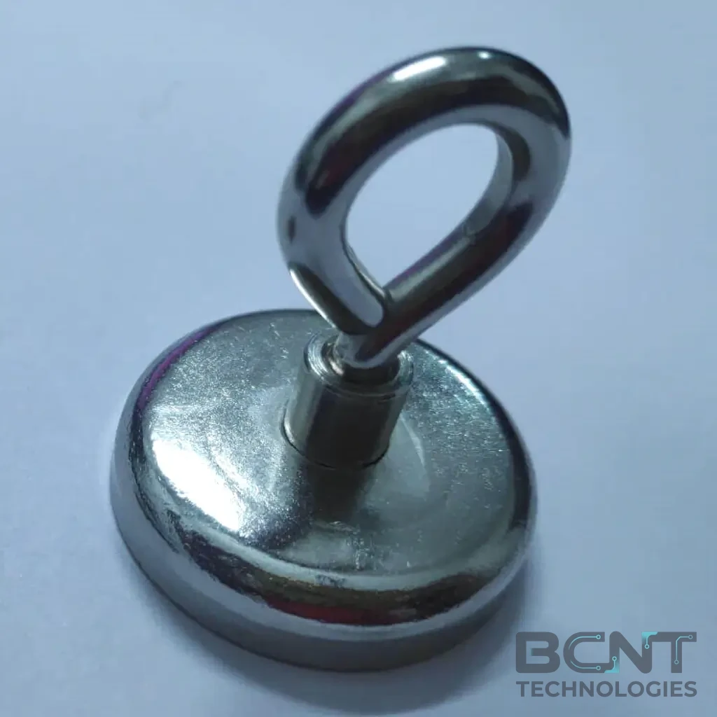 Neodymium Hook Magnet - Eyebolt PME F42 Strong Force 66.0kg (SKU: PME-F42) | BCNT TECHNOLOGIES