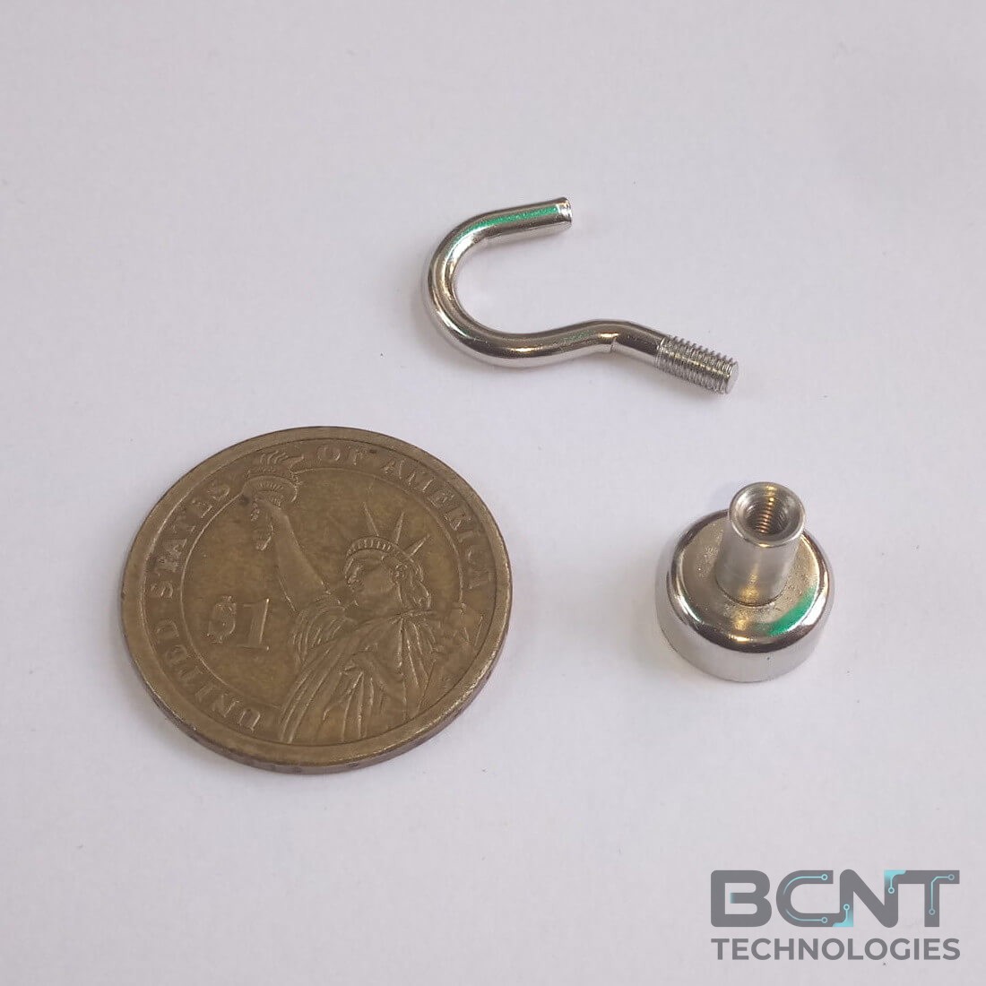 Neodymium Hook Magnet - PME E12 Strong Force 3.0kg (SKU: PME-E12) | BCNT TECHNOLOGIES