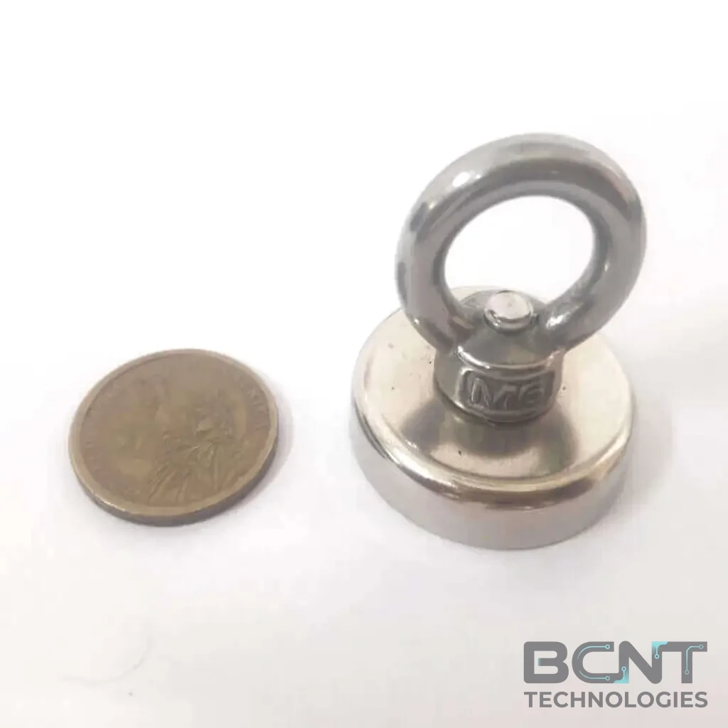 Neodymium Hook Magnet - hook with Eyebolts PME FA36 Strong Force 29kg (SKU: PME-FA36) | BCNT TECHNOLOGIES